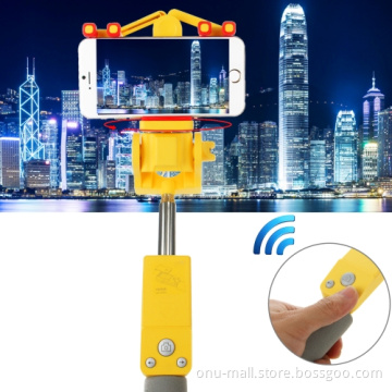 Logo Branding Extendable 360 Degrees Rotation Bluetooth Wireless Selfie Stick for Mobile Phone Wholesale